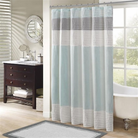 Madison Park Amherst Shower Curtain, Aqua - 72 x 72 in. MP70-2978